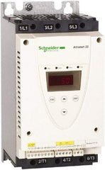 Schneider Electric - 32 Amp, 208 to 600 Coil VAC, 50/60 Hz, IEC Motor Starter - 1 Phase Hp: 10 at 230 Volt, 7.5 at 208 Volt, 3 Phase Hp: 20 at 460 Volt, 25 at 575 Volt - Americas Tooling