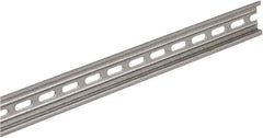 Square D - 10 Inch Long x 0.3 Inch Wide x 1.38 Inch High x Steel DIN Rail - 0.04 Inch Thick - Americas Tooling