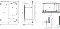 Schneider Electric - Polyester Standard Enclosure Hinge Cover - NEMA 13, 4X, 430mm Wide x 530 mm High x 200mm Deep, Impact Resistant - Americas Tooling