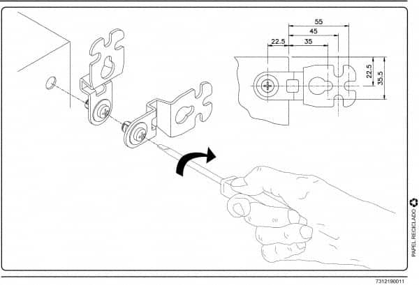 Schneider Electric - Electrical Enclosure Steel Wall Mount Lug - For Use with CRNG Wall Mounting Steel Enclosure/S3D Wall Mounting Steel Enclosure, RoHS Compliant, Includes Mounting Screw & Pre-Mounted Sealing Gasket - Americas Tooling