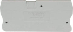 Schneider Electric - 2.2mm High, Terminal Block End Cover - Use with NSYT Terminal Blocks - Americas Tooling