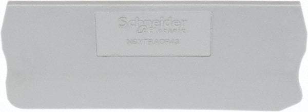 Schneider Electric - 2.2mm High, Terminal Block End Cover - Use with NSYT Terminal Blocks - Americas Tooling