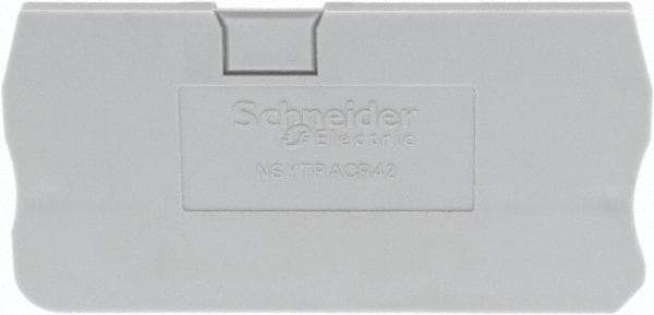 Schneider Electric - 2.2mm High, Terminal Block End Cover - Use with NSYT Terminal Blocks - Americas Tooling