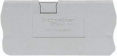 Schneider Electric - 2.2mm High, Terminal Block End Cover - Use with NSYT Terminal Blocks - Americas Tooling