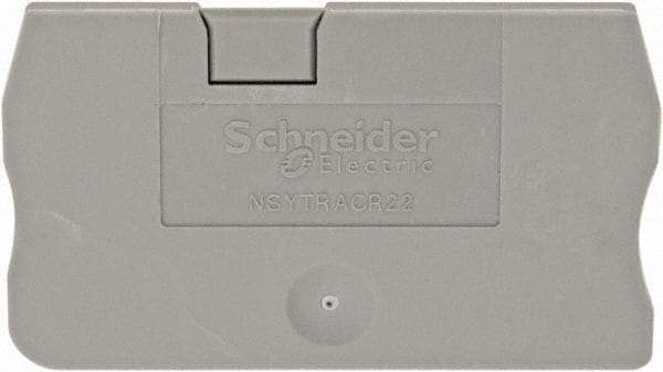 Schneider Electric - 2.2mm High, Terminal Block End Cover - Use with NSYT Terminal Blocks - Americas Tooling