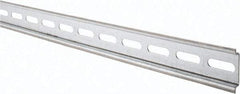 Schneider Electric - 2m Long x 0.3 Inch Wide x 1.4 Inch High x Steel DIN Rail - 0.04 Inch Thick - Americas Tooling