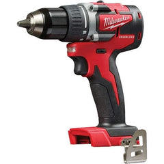 Milwaukee Tool - 18 Volt 1/2" Chuck Pistol Grip Handle Cordless Drill - 0-1800 RPM, Single-Sleeve Ratcheting Chuck, Reversible, Lithium-Ion Batteries Not Included - Americas Tooling