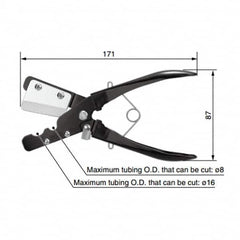 SMC PNEUMATICS - Pipe & Tube Cutters Type: Tube Cutter Maximum Pipe Capacity (mm): 16 - Americas Tooling