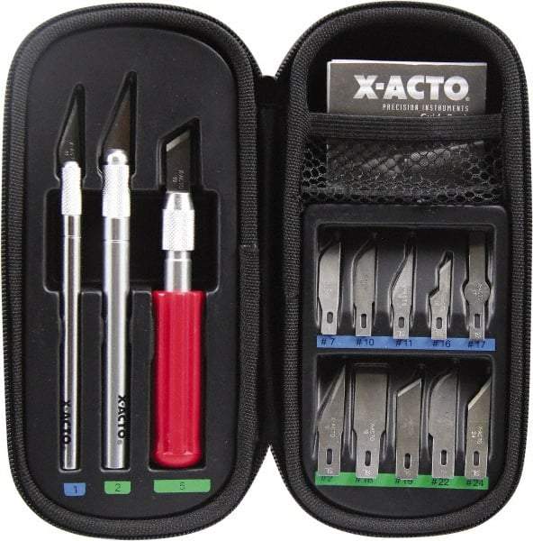 X-ACTO - Hobby Knife Set - 16 Pieces, Includes 3 Knives & 16 Blades - Americas Tooling