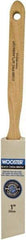 Wooster Brush - 1" Angled Hog Sash Brush - 2-3/16" Bristle Length, 8" Maple Fluted Handle - Americas Tooling