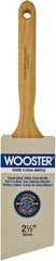 Wooster Brush - 2-1/2" Angled Hog Sash Brush - 3-3/16" Bristle Length, 7-7/8" Maple Fluted Handle - Americas Tooling