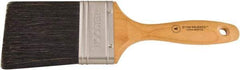 Wooster Brush - 3" Flat Hog Varnish Brush - 3-7/16" Bristle Length, 5-1/8" Maple Beavertail Handle - Americas Tooling