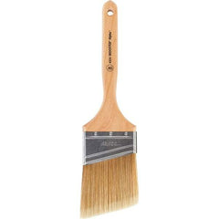 Wooster Brush - 3" Angled Synthetic Sash Brush - 3-3/16" Bristle Length, 7-7/8" Maple Fluted Handle - Americas Tooling