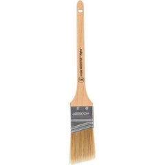 Wooster Brush - 1-1/2" Angled Synthetic Sash Brush - 2-3/16" Bristle Length, 8" Maple Rattail Handle - Americas Tooling