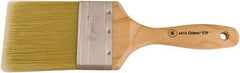 Wooster Brush - 3" Flat Synthetic Wall Brush - 3-7/16" Bristle Length, 6-1/4" Maple Beavertail Handle - Americas Tooling