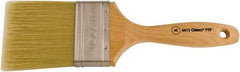 Wooster Brush - 3" Flat Synthetic Varnish Brush - 3-3/16" Bristle Length, 6-1/2" Maple Beavertail Handle - Americas Tooling