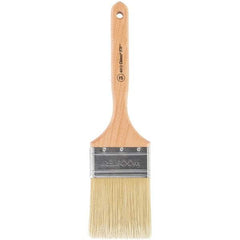 Wooster Brush - 3" Flat Synthetic Sash Brush - 3-3/16" Bristle Length, 7-7/8" Maple Fluted Handle - Americas Tooling