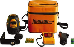 Johnson Level & Tool - 1 Beam 200' (Interior) 300' (Exterior) Max Range Self Leveling Line Laser - Red Beam, 1/8" at 50' Accuracy, 3-3/4" Long, Battery Included - Americas Tooling