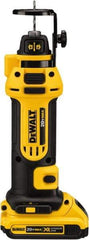 DeWALT - 1/4 and 1/8 Inch Collet, 2,600 RPM, Spiral Saw - 20 Volts, 2 Batteries, Charger Included - Americas Tooling