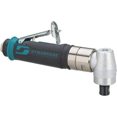 Dynabrade - 1/4" Collet, Angle Handle, Air Angle Die Grinder - 3,200 RPM, Rear Exhaust, 26 CFM, 0.4 hp, 90 psi, 1/4 NPT Inlet - Americas Tooling