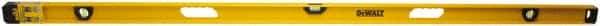 DeWALT - Magnetic 78" Long 3 Vial I-Beam Level - Aluminum, Yellow - Americas Tooling