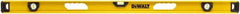 DeWALT - Magnetic 48" Long 3 Vial I-Beam Level - Aluminum, Yellow - Americas Tooling