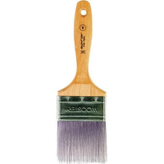 Wooster Brush - 3" Flat Synthetic Varnish Brush - 3-3/16" Bristle Length, 6-1/2" Maple Beavertail Handle - Americas Tooling