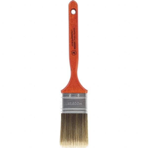 Wooster Brush - 2" Flat Nylon/Polyester Sash Brush - 2-11/16" Bristle Length, 7-3/16" Wood Fluted Handle - Americas Tooling