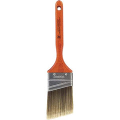 Wooster Brush - 2-1/2" Angled Nylon/Polyester Sash Brush - 2-15/16" Bristle Length, 7-3/16" Wood Fluted Handle - Americas Tooling