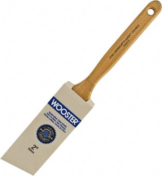 Wooster Brush - 2" Angled Hog Sash Brush - 2-11/16" Bristle Length, 7-7/8" Maple Fluted Handle - Americas Tooling