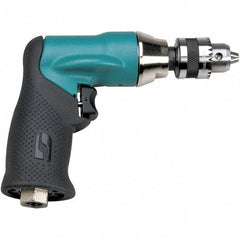 Dynabrade - 1/4" Keyed Chuck - Pistol Grip Handle, 2,400 RPM, 0.4 hp, 90 psi - Americas Tooling