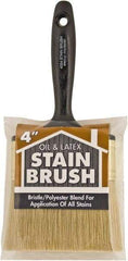 Wooster Brush - 4" Flat Synthetic Utility Paint Brush - 2-11/16" Bristle Length, 5-3/4" Plastic Beavertail Handle - Americas Tooling