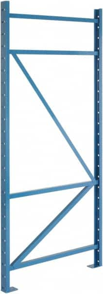 Steel King - 56,860 Lb Capacity Heavy-Duty Framing Upright Pallet Storage Rack - 4" Wide x 120" High x 42" Deep, Powder Coat Blue - Americas Tooling