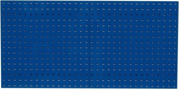 Triton - 24" Wide x 24" High Industrial Steel Tool Peg Board System - 2 Panels, Steel, Blue - Americas Tooling