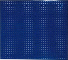 Triton - 24" Wide x 42-1/2" High Industrial Steel Tool Peg Board System - 2 Panels, Steel, Blue - Americas Tooling