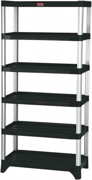 Rubbermaid - 73" High x 20" Wide x 35" Deep, 6 Shelf Structural Plastic Open Shelving - 20 Inches Wide x 73 Inches High x 35 Inches Deep, 800 lbs. Limit - Americas Tooling