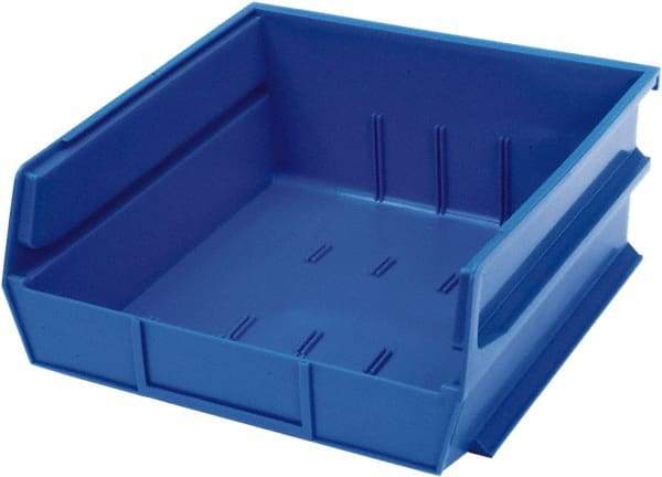 Triton - 10-7/8" Deep, Blue Polypropylene Hopper Stacking Bin - 5" High x 11" Wide x 10-7/8" Long - Americas Tooling