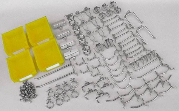 Triton - 83 Piece, Pegboard Hook Set - Zinc Alloy & Steel - Americas Tooling