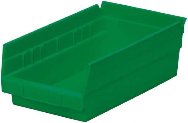 Akro-Mils - 11-5/8" Deep, Green Hopper Shelf Bin - 4" High x 6-5/8" Wide x 11-5/8" Long - Americas Tooling