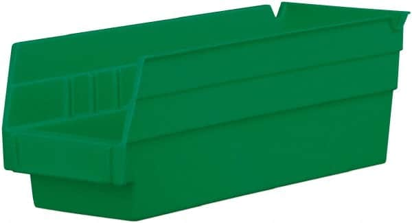 Akro-Mils - 11-5/8" Deep, Green Hopper Shelf Bin - 4" High x 4-1/8" Wide x 11-5/8" Long - Americas Tooling