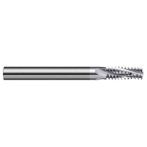 ‎0.0850″ Cutter Diameter × 0.1750″ Length of Cut Carbide Multi-Form #4-40 Thread Milling Cutter, 3 Flutes, TiB2 Coated - Exact Industrial Supply