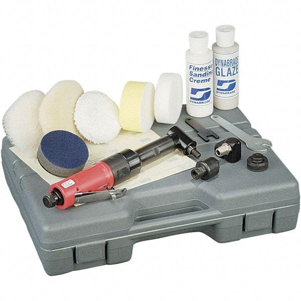 Autobrade Red - 0.4 hp, 2,300 RPM Finishing Sander - 28 CFM Air Consumption, 6.21 bar Air Pressure, 1/4 NPT Inlet - Americas Tooling