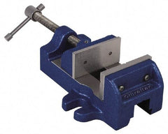 Gibraltar - 3" Jaw Opening Capacity x 1-1/2" Throat Depth, Horizontal Drill Press Vise - 3" Wide Jaw, Stationary Base, Standard Speed, 8-1/4" OAL, Cast Iron - Americas Tooling