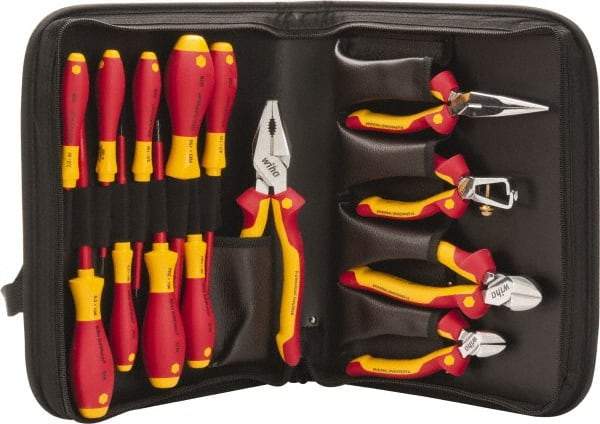 Wiha - 14 Piece Insulated Hand Tool Set - Comes in Zippered Case - Americas Tooling