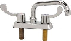 B&K Mueller - Standard, Two Handle Design, Chrome, Deck Mount, Laundry Faucet - 6 Inch Spout, Wrist Blade Handle - Americas Tooling