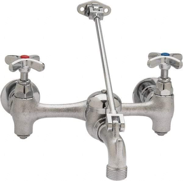 B&K Mueller - Standard, Two Handle Design, Chrome, Industrial and Laundry Faucet - Cross Handle - Americas Tooling