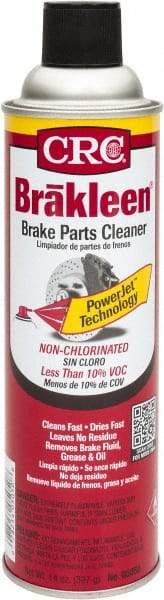 CRC - Low VOC Nonchlorinated Brake Parts Cleaner - 20 oz Aerosol Can, -100° F Freezing Point - Americas Tooling