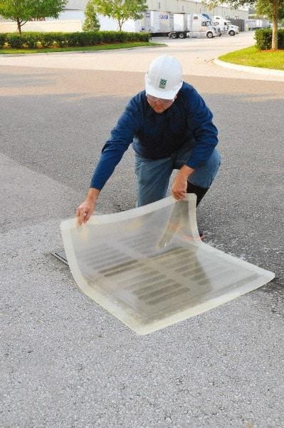 UltraTech - 4' Long x 4' Wide, Polyurethane Drain Seal - Clear, Use to Seal off Spills From the Environment - Americas Tooling