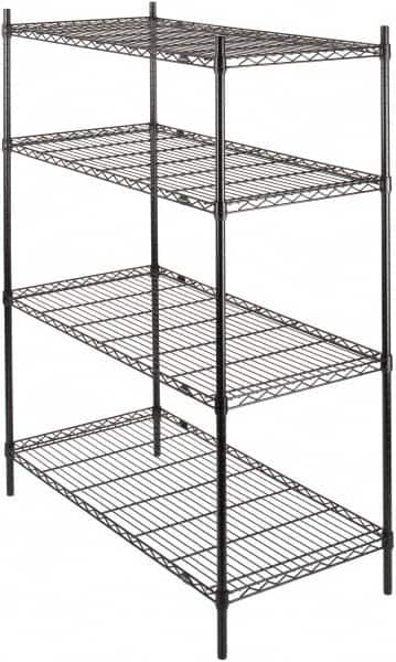 Value Collection - 4 Shelf Wire Shelving - Starter Unit - 36" Wide x 24" Deep x 63" High, - Americas Tooling