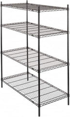 Value Collection - 4 Shelf Wire Shelving - Starter Unit - 36" Wide x 24" Deep x 63" High, - Americas Tooling